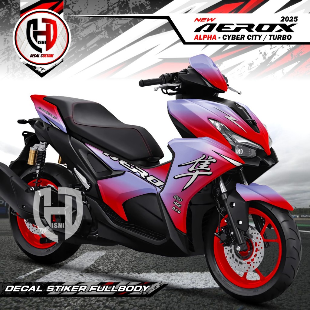 Jual Terbaru, Decal Aerox Alpha Fullbody, Stiker Motor Aerox Turbo 155 ...