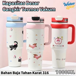 WaterLoco 1000ML Tumbler Vakum Stainless 316 Tahan Panas Dingin
