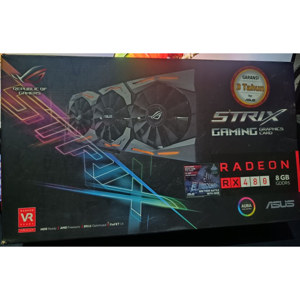 Jual ASUS ROG STRIX RX 480 8GB | Shopee Indonesia