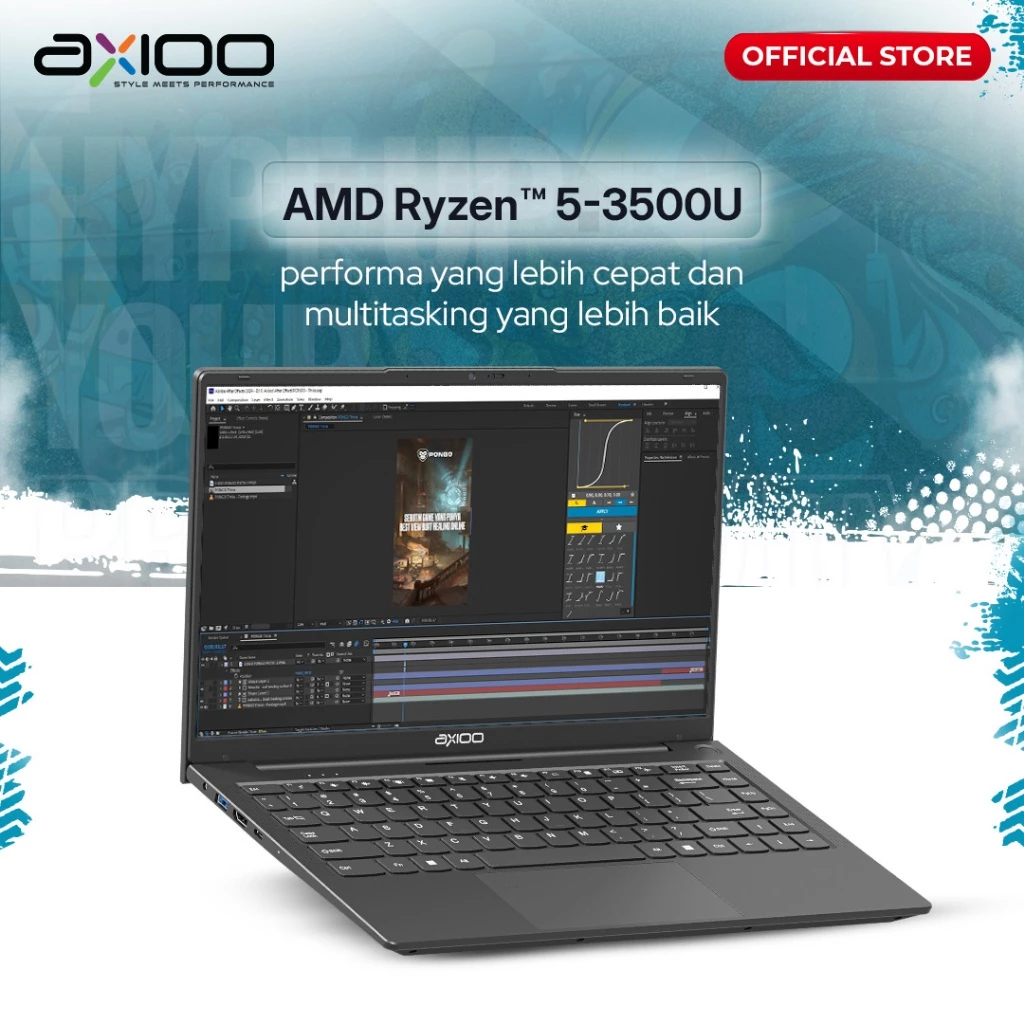Jual Axioo HYPE 5 X3 AMD Ryzen 5 3500U 8GB 256GB 14