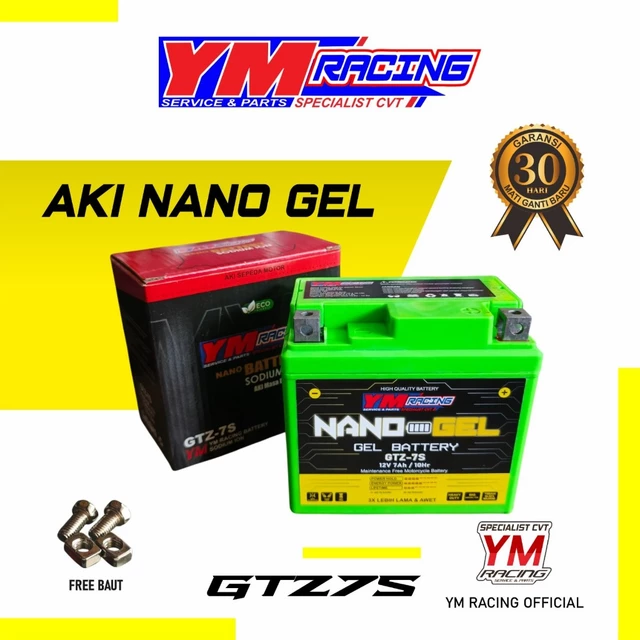 AKI NMAX GTZ7S NANO GEL YM RACING / ACCU AEROX GTZ7S |