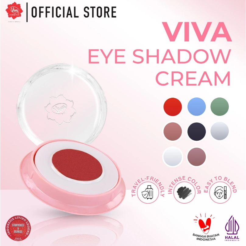 Jual Viva Eyeshadow Cream ( putih,silver,hitam,coklat,biru,hijau,cok ...