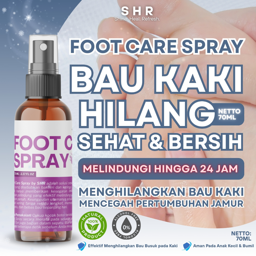 Jual S H R by SHORE - Foot Care Spray - Menghilangkan Bau Tidak Sedap ...
