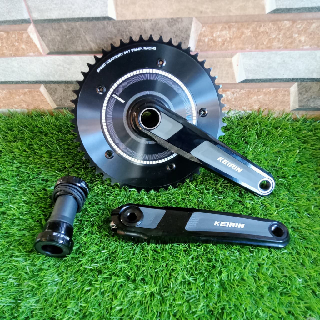 Jual CRANK FIXI CRANK TRACK CRANK SINGLE SPEED CRANK MEREK KEIRIN ...