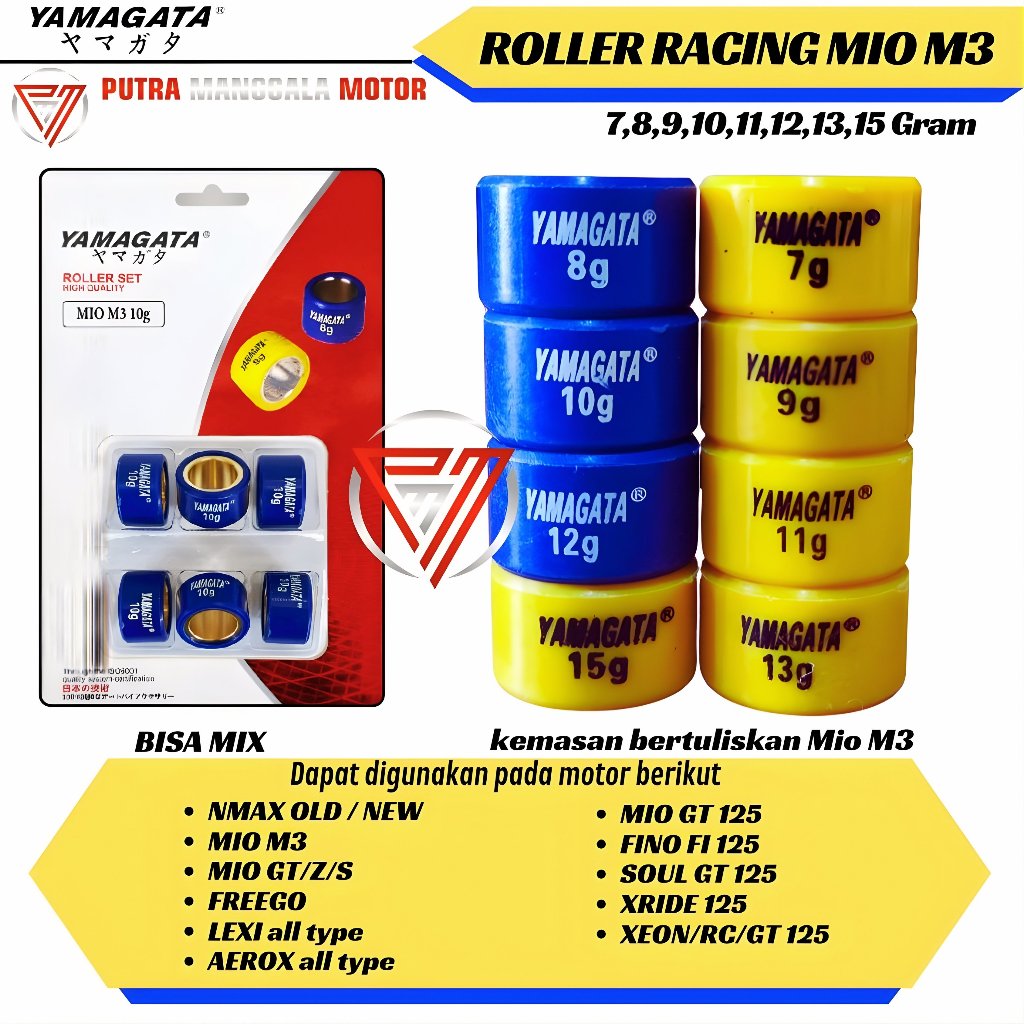 Jual Roller Nmax Lexi Aerox Mio M3 S 125 GT 125 Fino Xeon Free Go ...