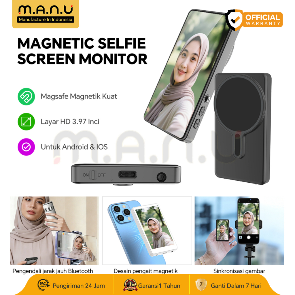 Jual MANU Wireless Selfie Screen Monitor 3.97