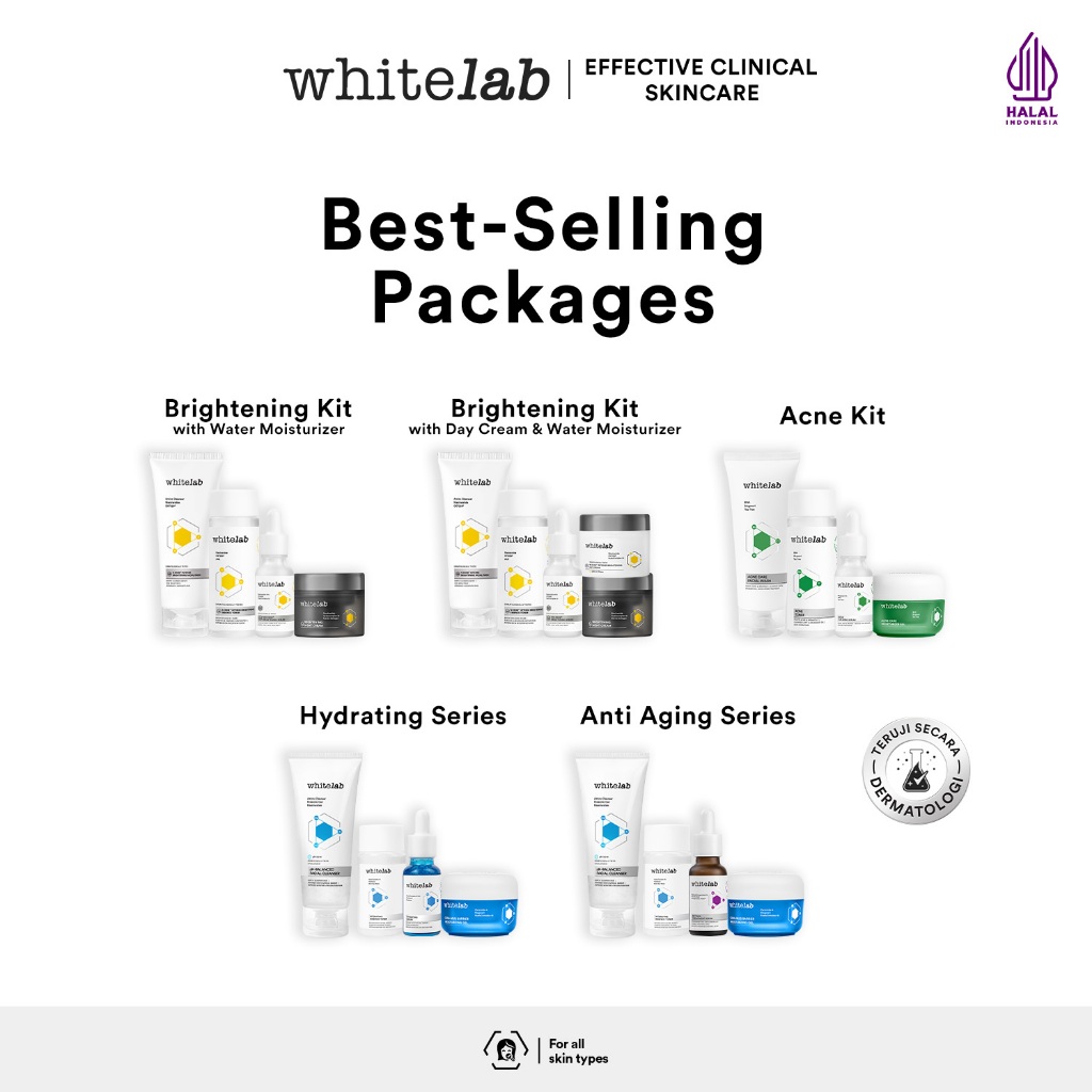 Jual Whitelab Best-Selling Packages - Paket Wajah Brightening, Acne ...