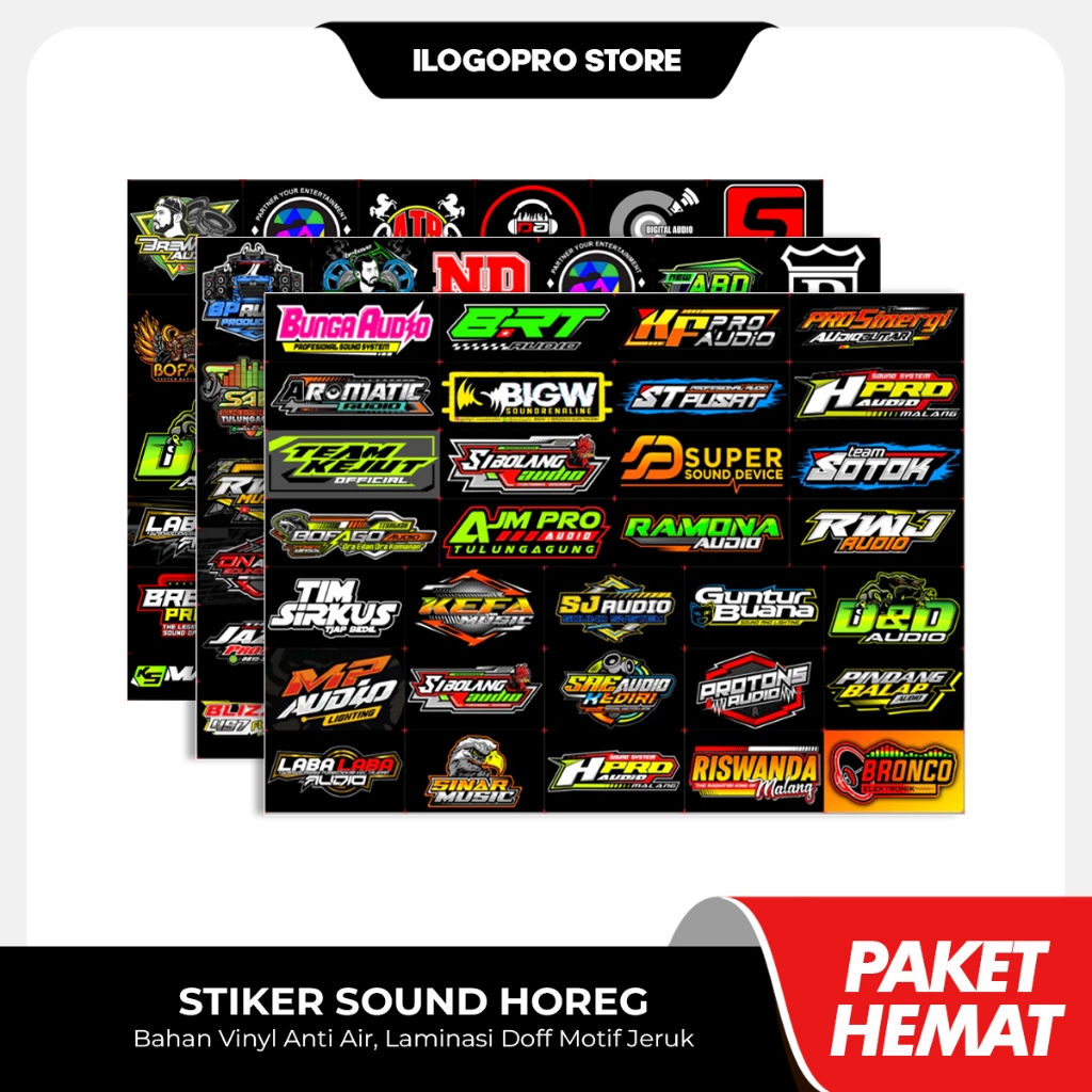 Jual Sticker Sound System - Isi 25/26/28/31/32 Stiker - Brewog Brengos ...