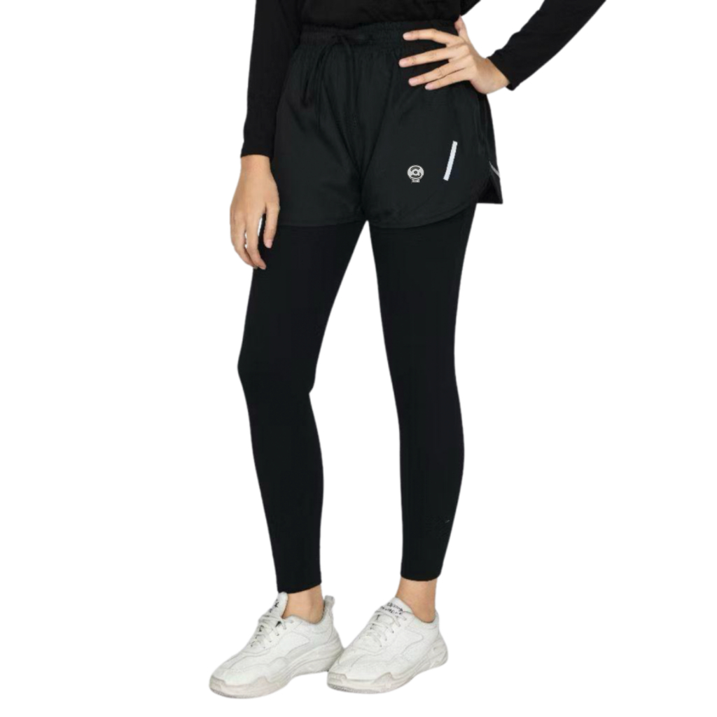 SENATA - Celana Sport 2in1 Wanita Legging Panjang Fitnes Wanita Olahraga