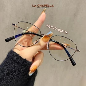 La Chapella Kacamata Titanium Minus Photocromic Anti Radiasi Blueray Bluecromic Wanita Pria Cat
