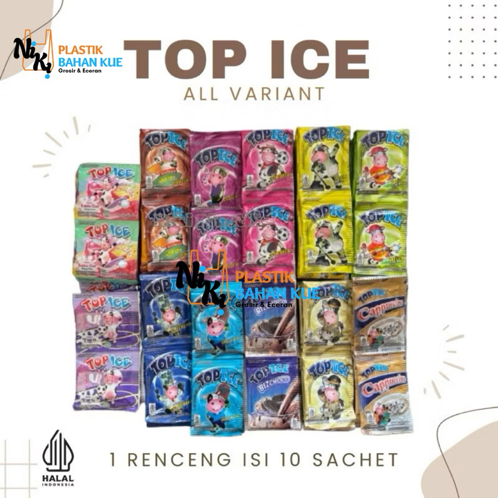 Jual TOP ICE & TEH SISRI / All Variant Semua Rasa | 1 Renceng isi 10 ...