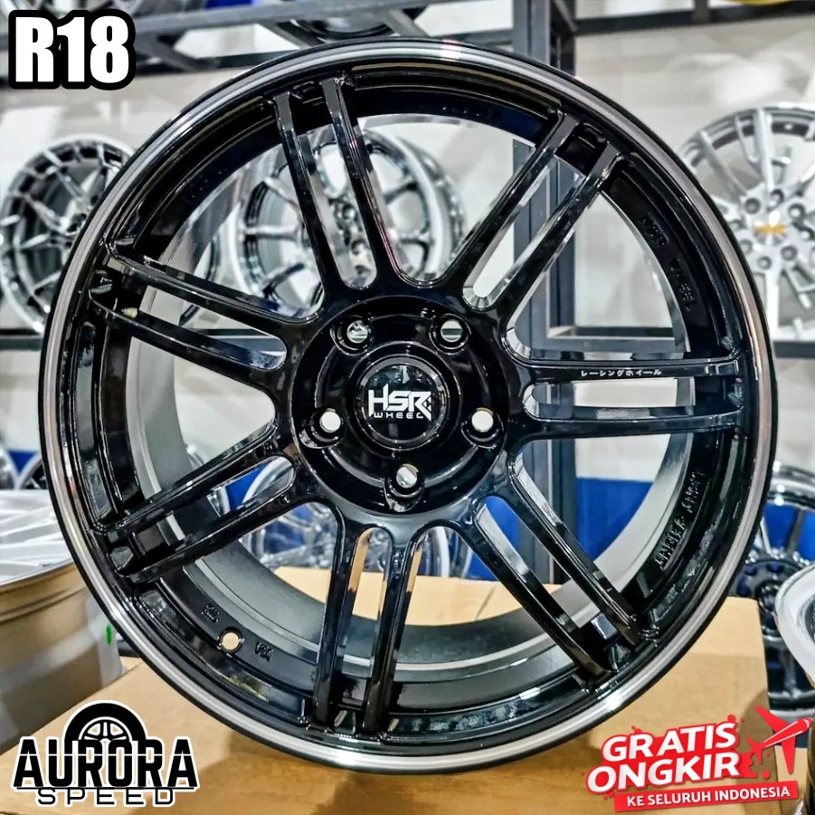 Jual Velg ring 18 untuk mobil BMW MINI VW BYD pelek HSR BOON R18 lebar ...