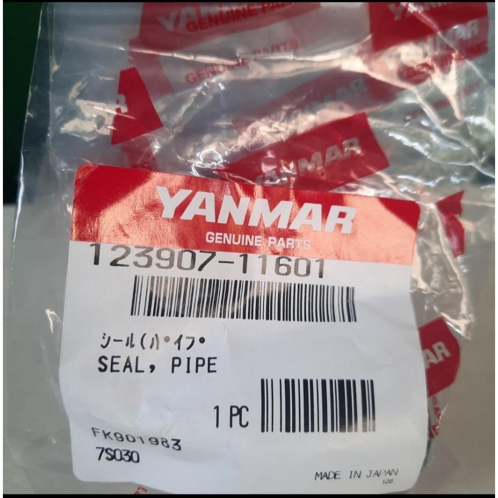 Jual 123907-11601 Seal Pipe Nozzle injector 4TNV94 merk Yanmar genuine ...