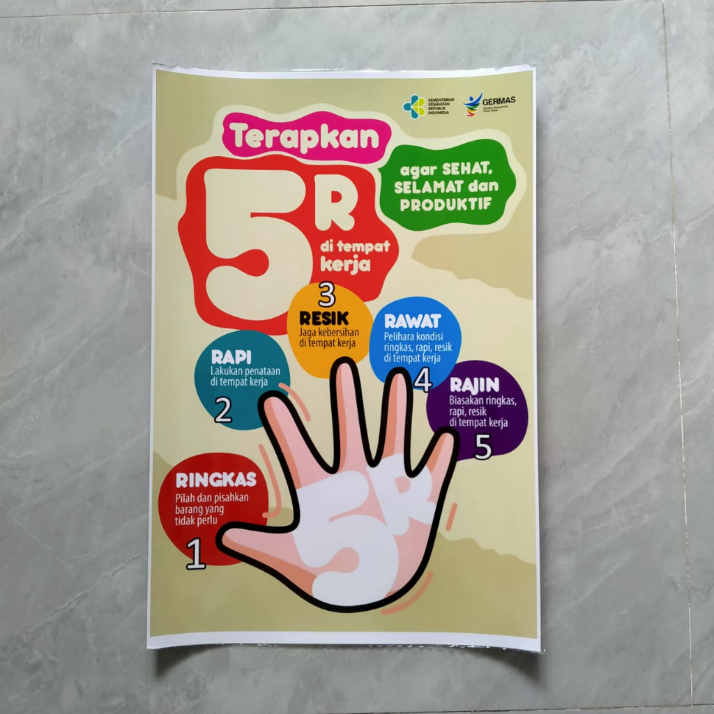 Jual Poster Terapkan 5R Di Tempat Kerja | Shopee Indonesia