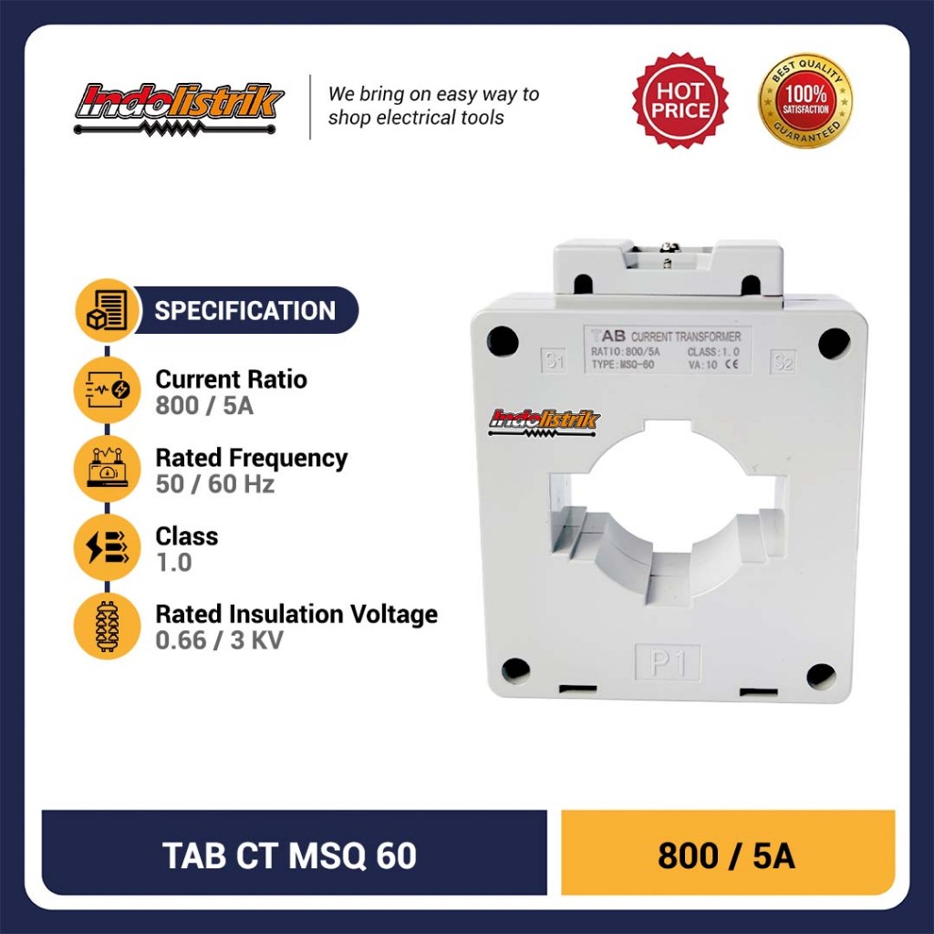 Jual Current Transformer TAB MSQ60 800/5A | Shopee Indonesia