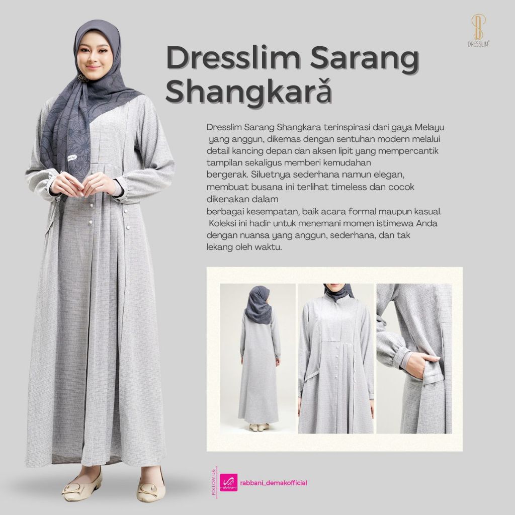 Jual RABBANI - DRESSLIM SARANG SHANGKARA - SARIMBIT LEBARAN RABBANI ...