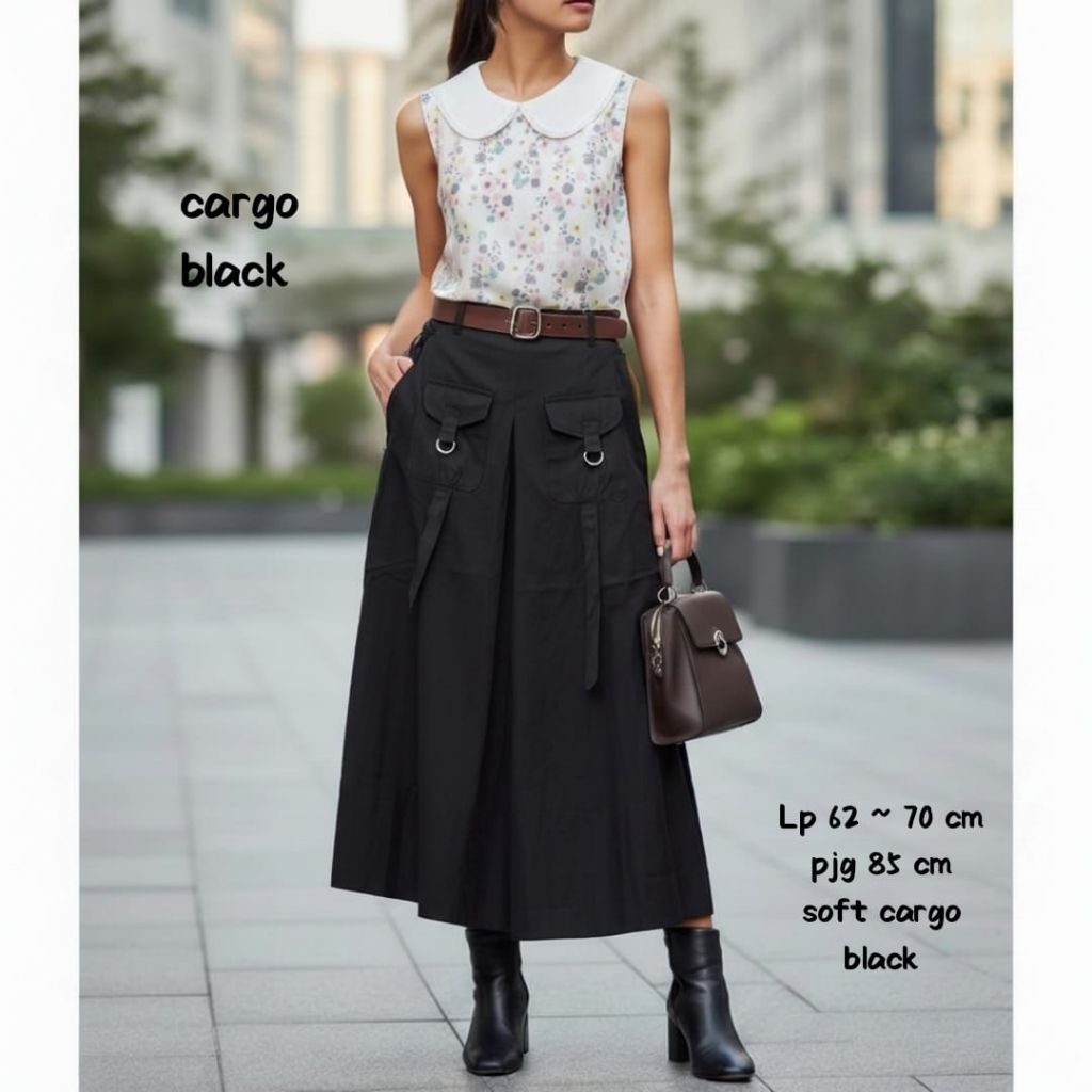 Jual ROK JEANS CARGO PANJANG | Shopee Indonesia
