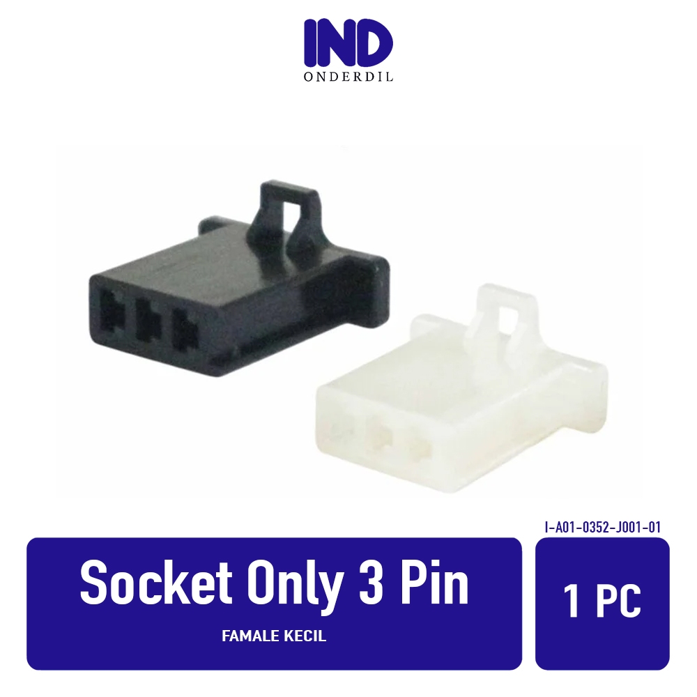 Jual 1 PC Socket Only Female 3 Pin Kecil Mini 110 Hanya Soket Konektor ...