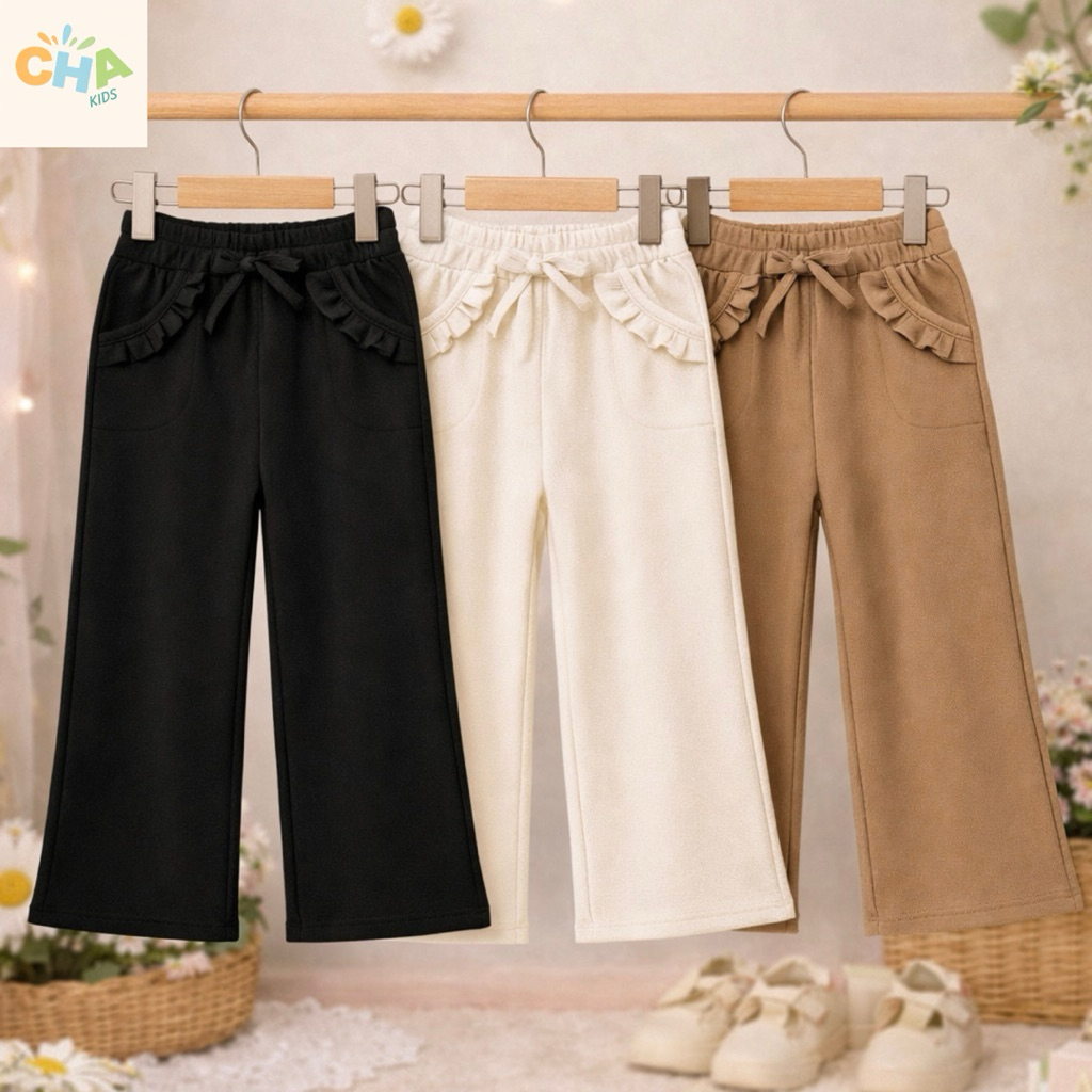 Jual Celana Kulot Rempel Anak Perempuan Usia 1-12 Tahun Korean Style ...