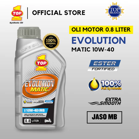 TOP 1 Oli Motor Matik EVOLUTION MATIC 10W-40 0.8L - Beat - Aerox - Lexi