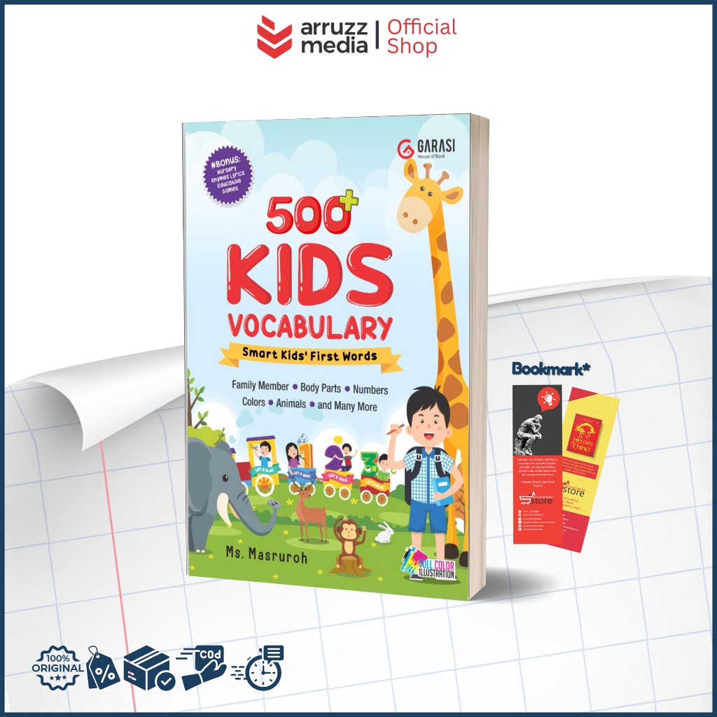 Jual Buku 500+ Kids Vocabulary - Smart Kids; First Words | Shopee Indonesia