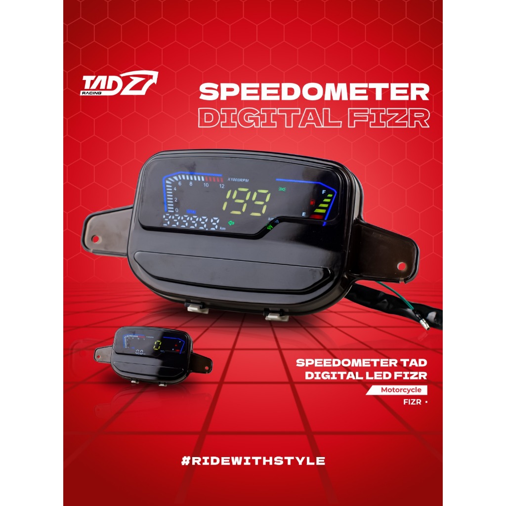 Jual SPEEDOMETER TAD DIGITAL LED FIZ-R | Shopee Indonesia