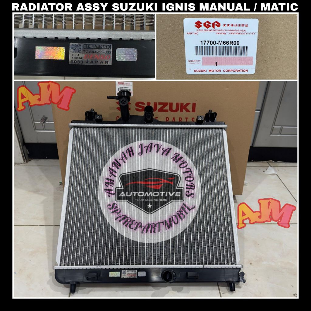 Jual RADIATOR ASSY SUZUKI IGNIS ALL TAHUN MANUAL / MATIC ORIGINAL DENSO ...