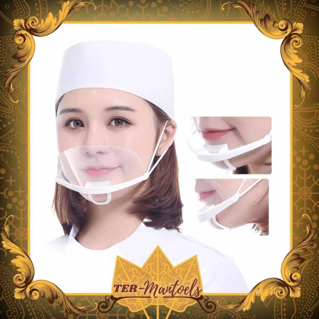 Jual Masker Transparan Penutup Mulut / Masker Koki Restoran / Masker ...