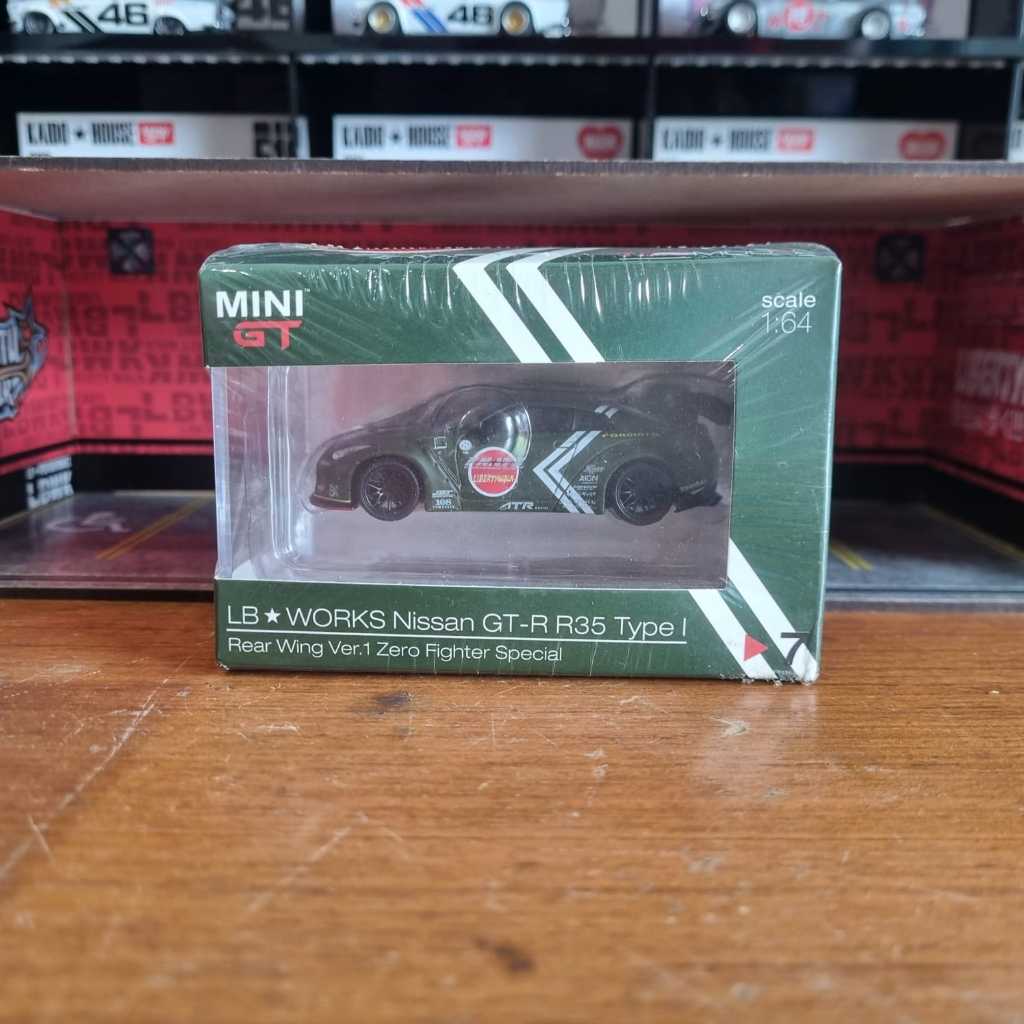 Jual Mini GT 7 LB WORKS Nissan GT-R R35 Type I Rear Wing Ver.1 Zero ...
