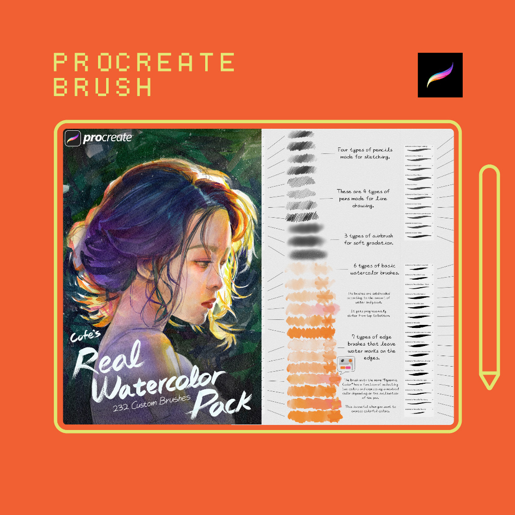 Jual Procreate Brush - C Real Watercolor Pack Brushes | Shopee Indonesia