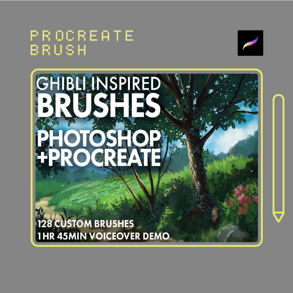 Jual Procreate Brush - MDB Ghibli Inspired Brushes | Shopee Indonesia