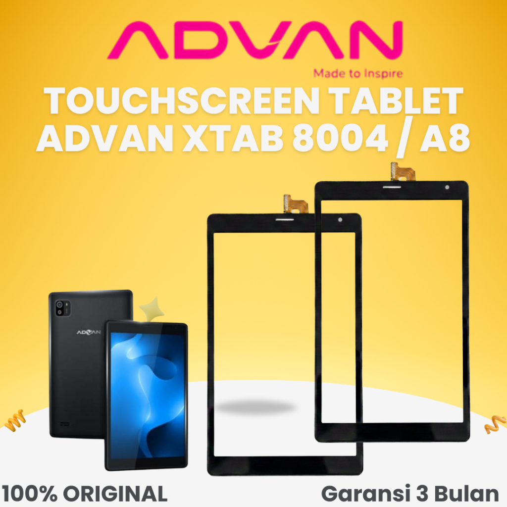 Jual TOUCHSCREEN TABLET TAB ADVAN XTAB 8004 GARANSI 3 BULAN | Shopee ...