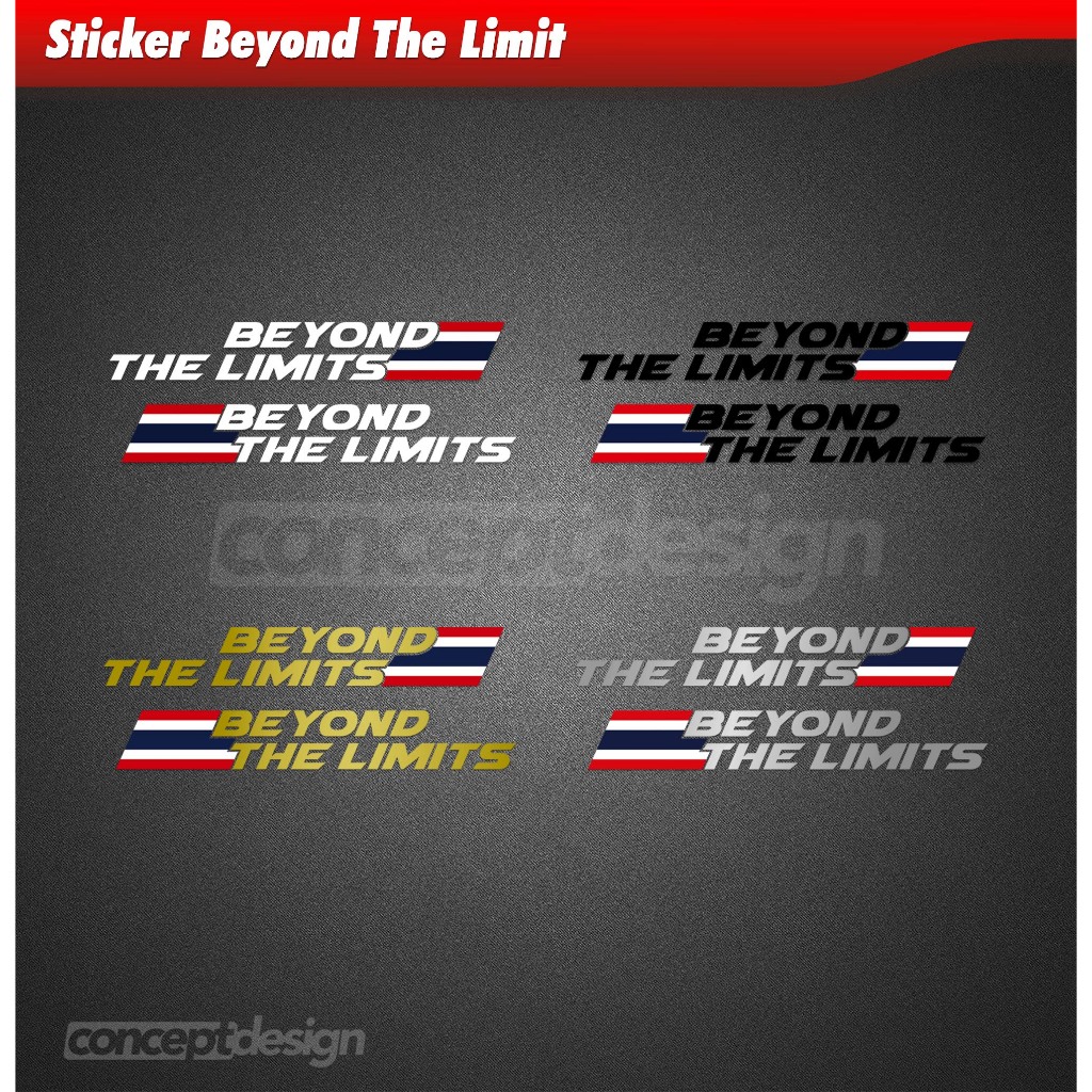 Jual Sticker Beyond The Limits | Shopee Indonesia