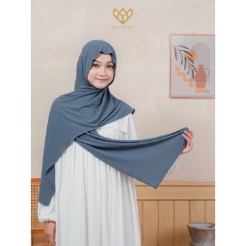 Mairaku Pashmina Inner Bando Oval Jersey Meleyot 2 In 1 Bandana Hanna