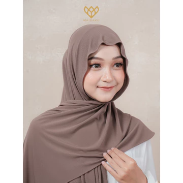 Mairaku Pashmina Inner Bando Oval Jersey Meleyot 2 In 1 Bandana Hanna