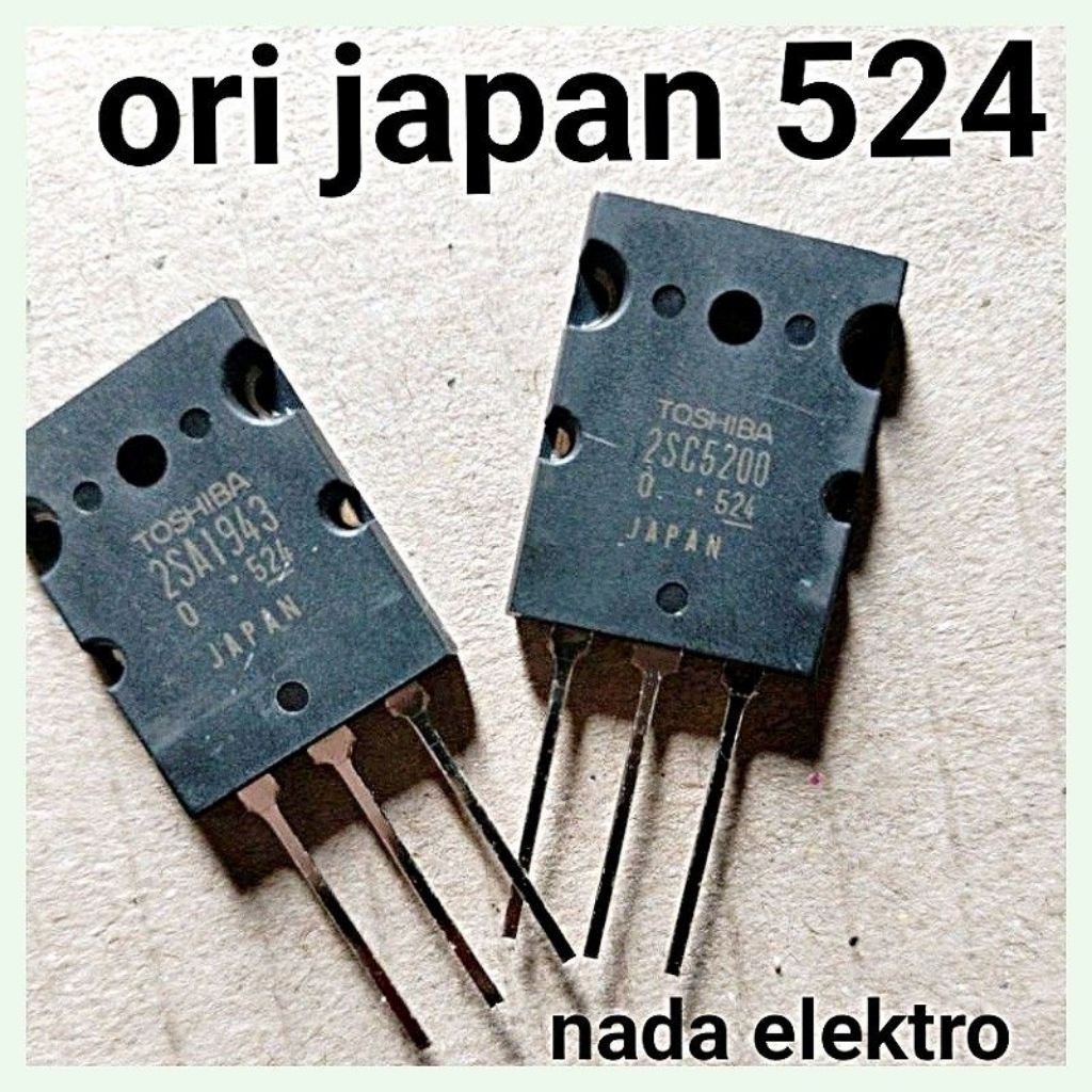 Jual TR TRANSISTOR THOSHIBA 2SC 5200/2SA 1943 ORIGINAL JAPAN seri bawah ...
