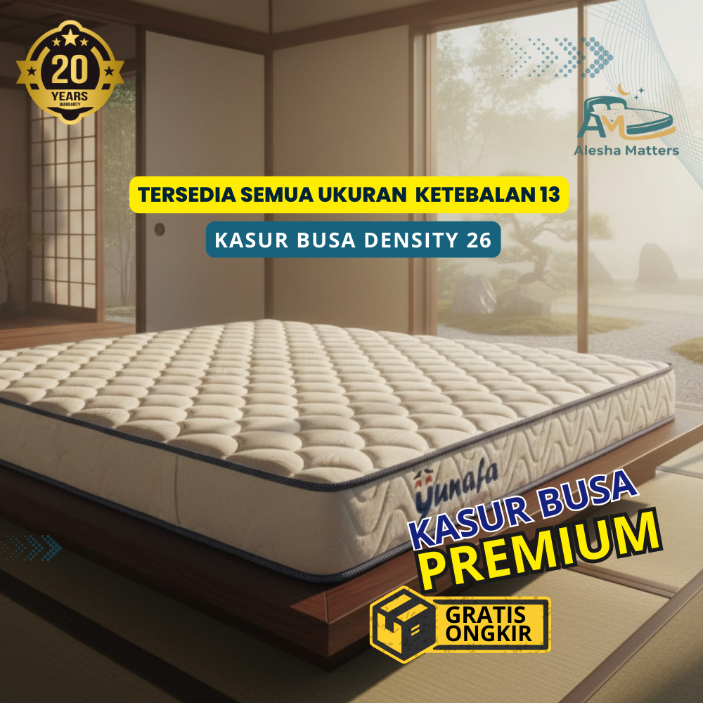 Jual Kasur Busa Yunafa Full Busa Premium Density 26 ketebalan 13CM Anti ...