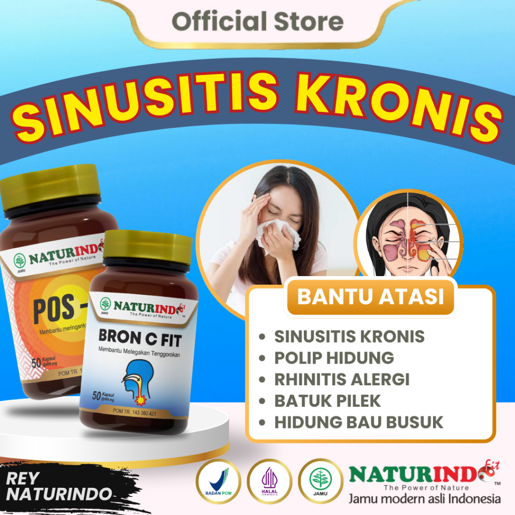 Jual Herbal Sinusitis Kronis Polip Hidung Rhinitis Alergi Batuk Pilek ...