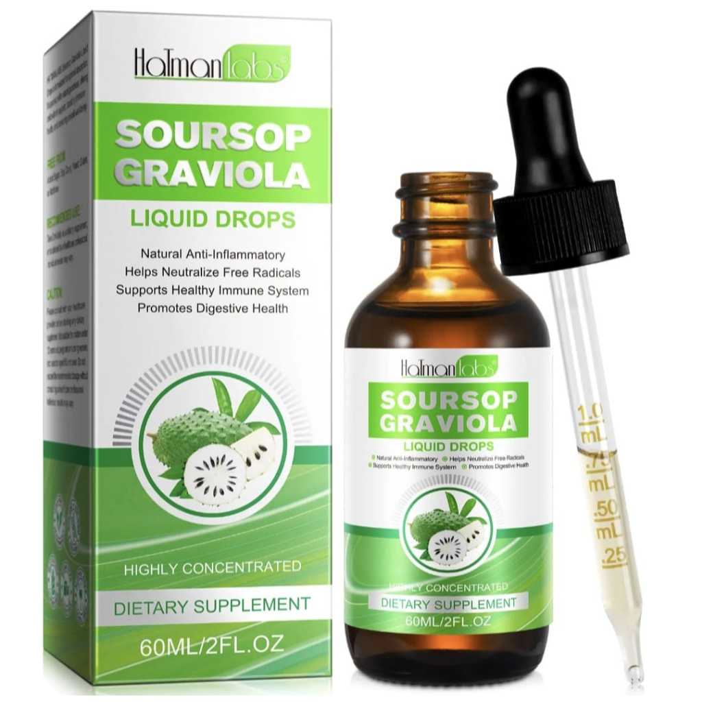 Jual Hatman Labs Sirsak Graviola Liquid Drops 60ML Suplemen Makanan ...