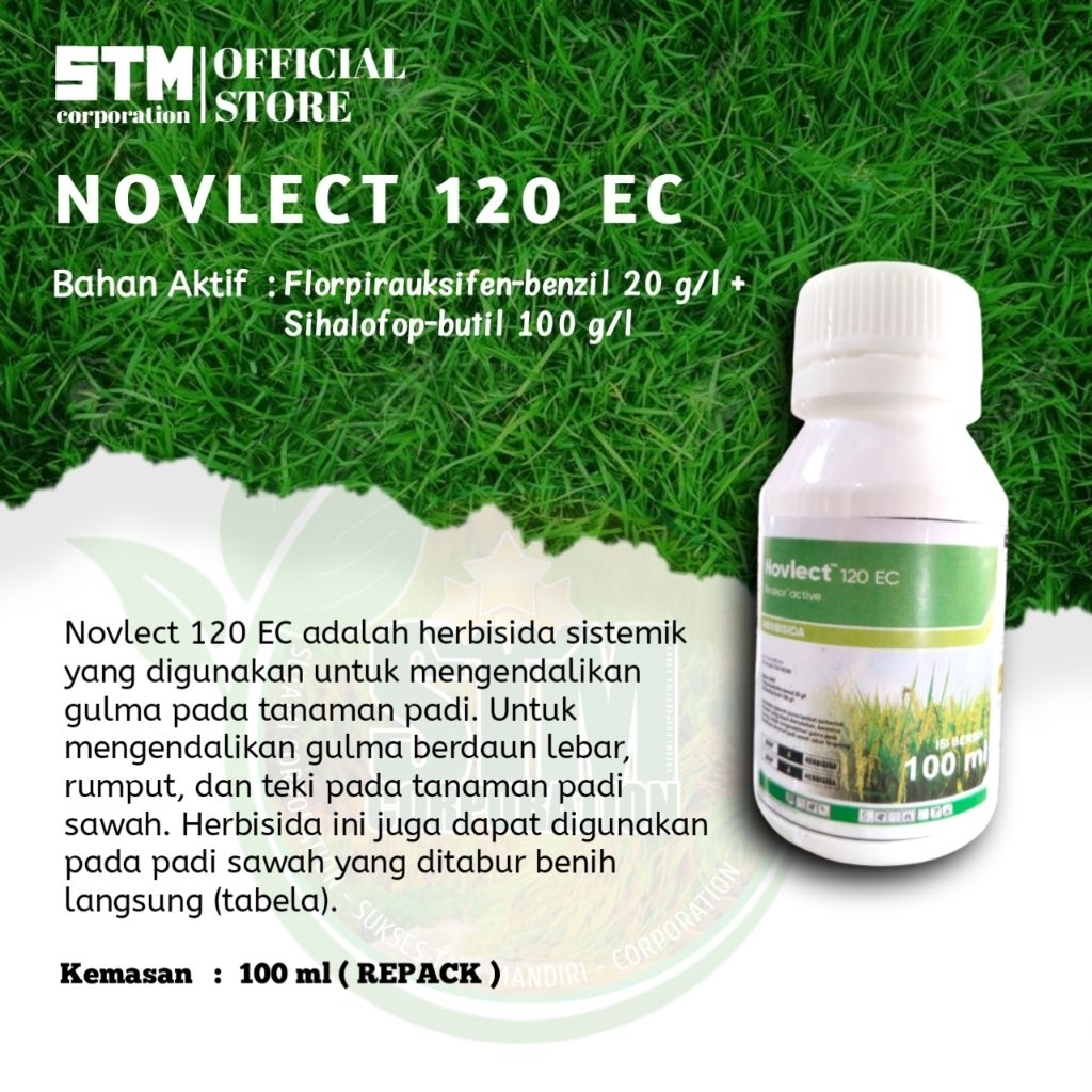 Jual Herbisida NOVLECT 120 EC 100ml - Efektif untuk Rumput, Teki, dan ...