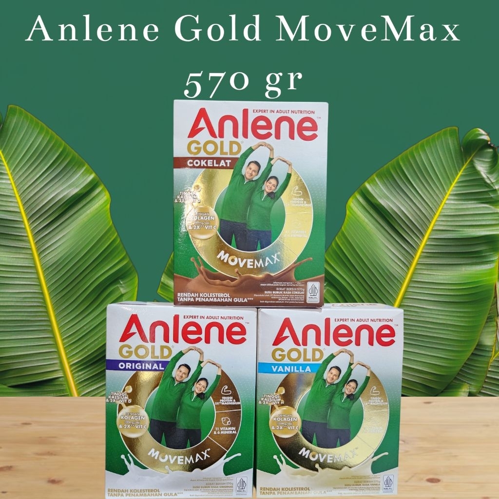 Jual Anlene Gold MoveMax ORIGINAL/COKELAT/VANILA 570 gr-Tinggi Kalsium ...