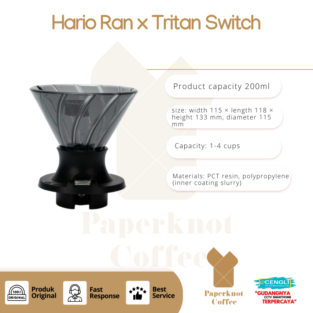 Jual Coffee Dripper Hario Ran Tritan Switch Immersion Dripper Filter ...