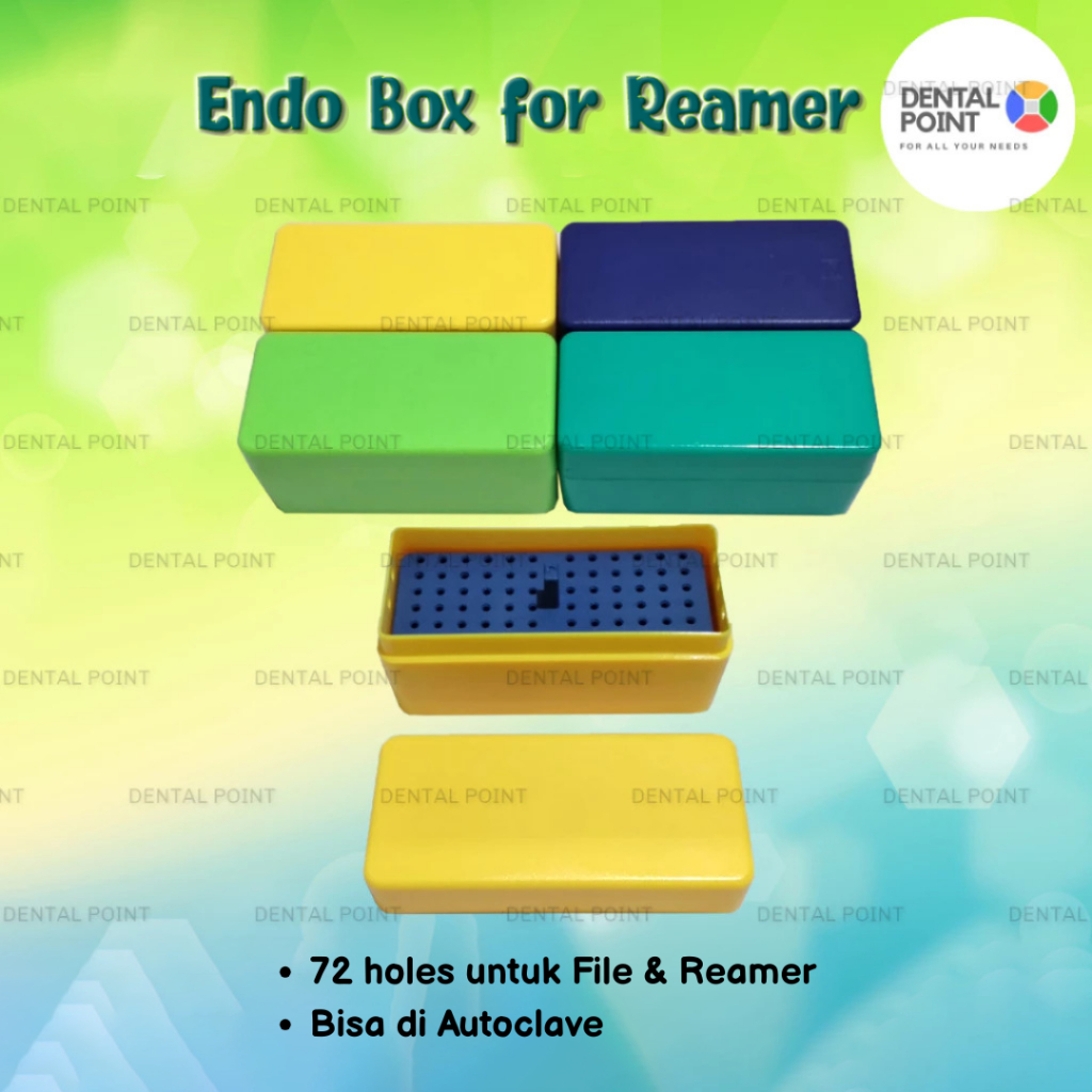 Jual Endo Box Dental Endobox Reamer Files - 72 Holes Autoclavable ...