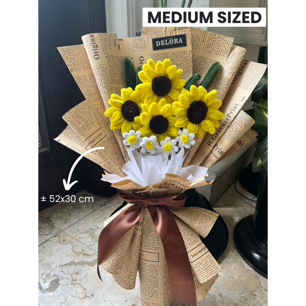 Jual Bouquet Bunga Graduation Matahari Kawat Bulu | Shopee Indonesia