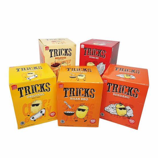 Jual TRICKS BAKED CRISP ALL VARIANT ( 120pcs X 12gr ) KARTON | Shopee ...