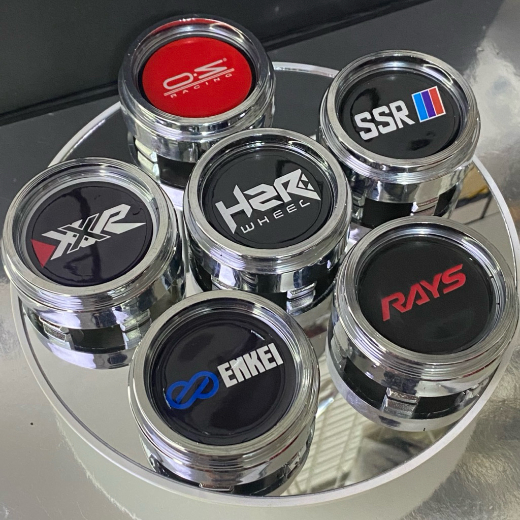 Jual Tutup Velg Dop Roda Racing Tabung Chrome Motif Hsr Enkei Rays Ssr ...