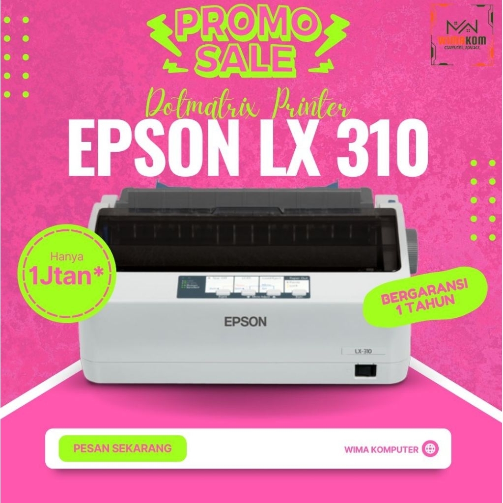 Jual Printer Epson LX310 / LX 310 / LX-310 DOT MATRIX (Garansi 1 Tahun ...
