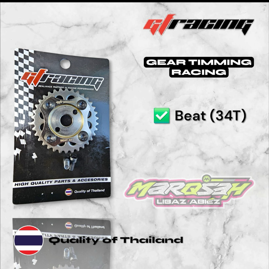 Jual GEAR TIMING GESER BEAT MATA 34T GF RACING GIGI TIMING BEAT GF ...