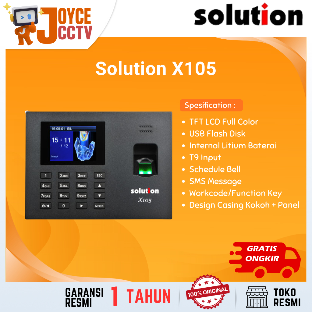 Jual Solution X105 Mesin Absensi Sidik Jari | Shopee Indonesia