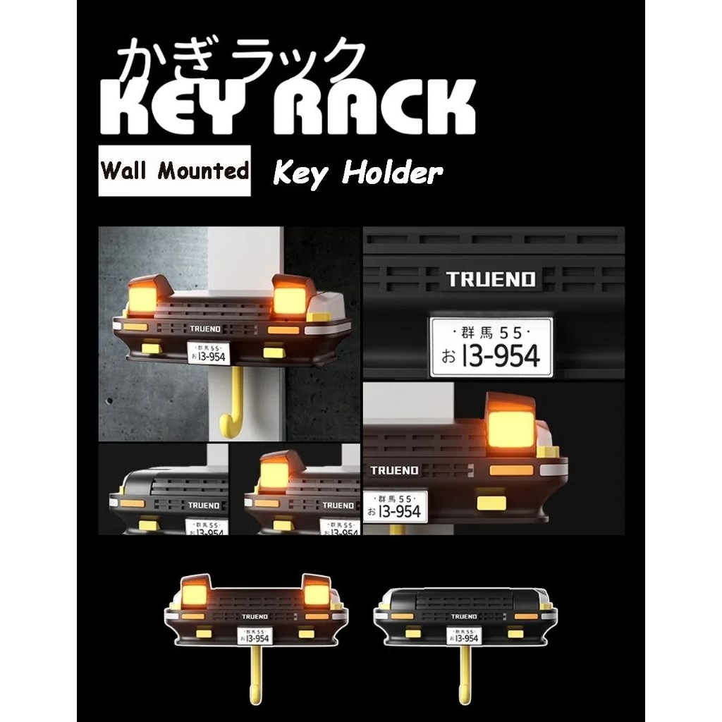Jual Colmer KEY RACK Gantungan untuk Kunci Dinding Mobil AE86 Initial D ...